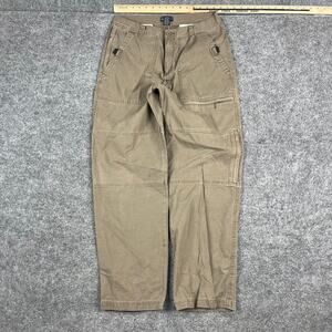 Cherokee Pants Mens 34x34 Tan Cargo Utility Workwear Outdoor Cotton
